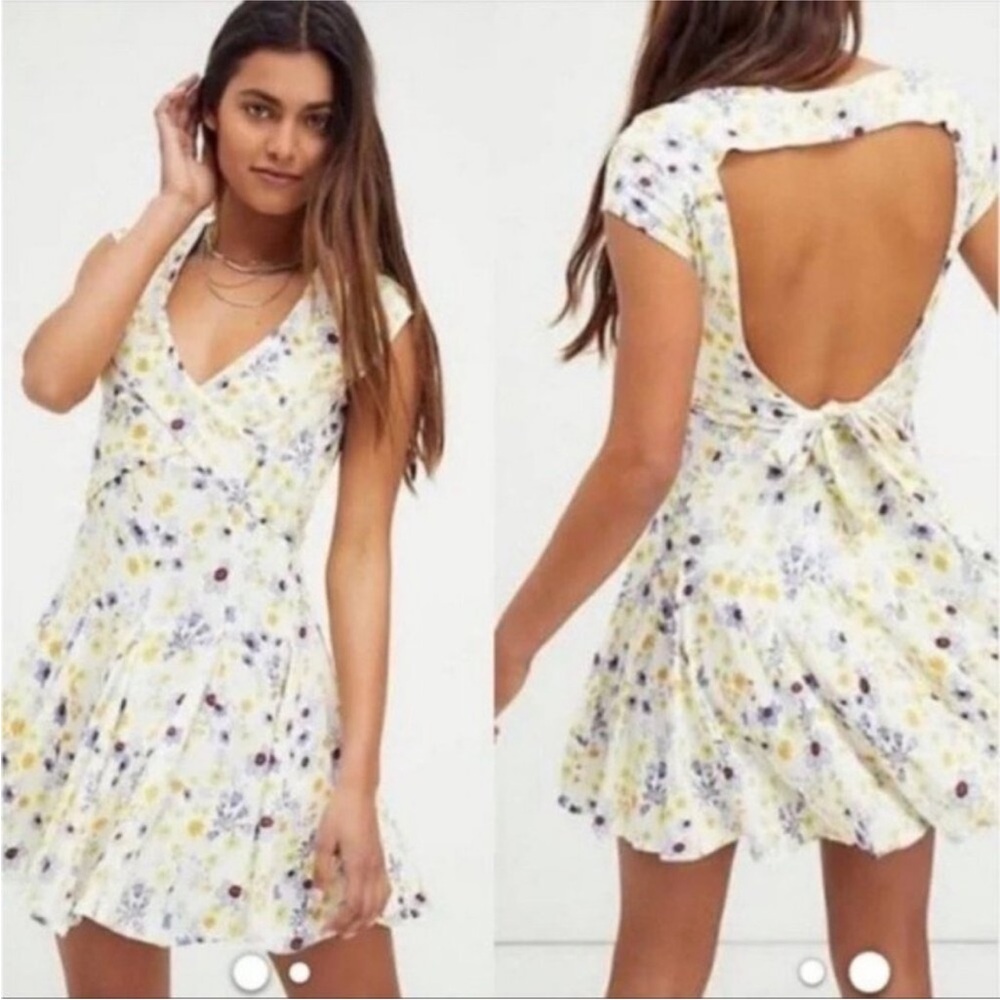 Floral Open-Back Dress